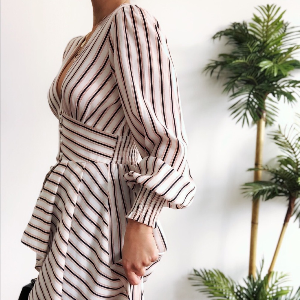 Last one✨Dean Striped Duster Blouse - Picture 7 of 8